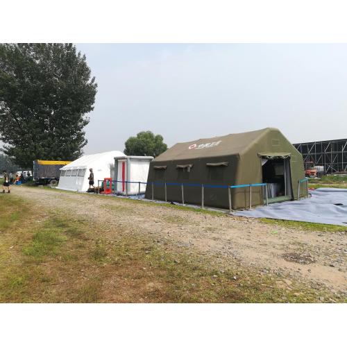 Green Oxford Inflatable Medical Tents for Field Hospitals