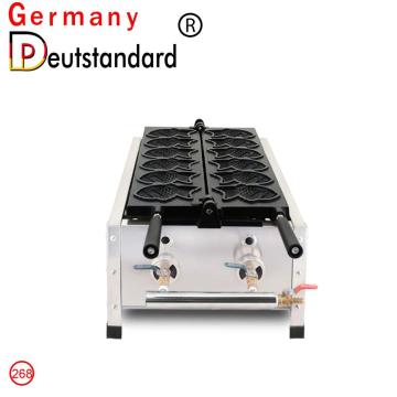 commercial 6 pcs gas fish taiyaki machine