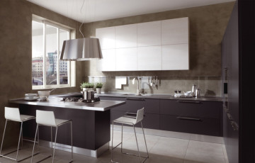 Morden Acrylic Kitchen Cabinet L Shape