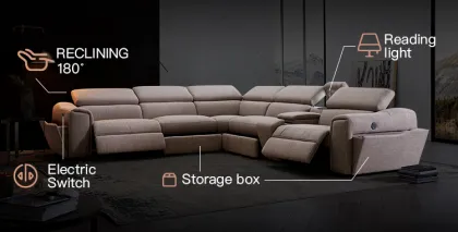 MANWAH CHEERS Luxury Classic Home Furniture sofa Corner Recliner Fabric sectional