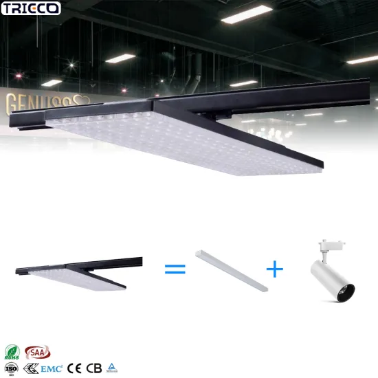 IP40 Metal Housing LED Flat Panel Track Light for Commercial Indoor Lighting
