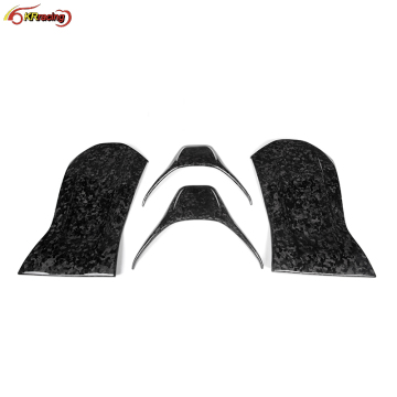 Real Forged Carbon Fiber Seat Back Trim Covers for Benz CLA45 A45 W205 C63 - 4pcs/set