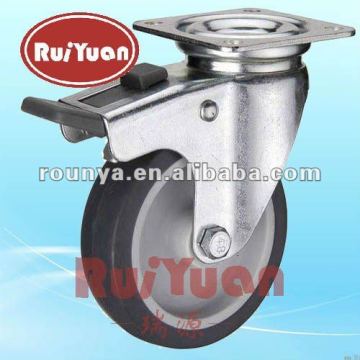 European type indoor PU chair caster wheels