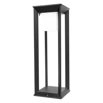 Solar Led Garden Lawn Light Square Bollard Lighting