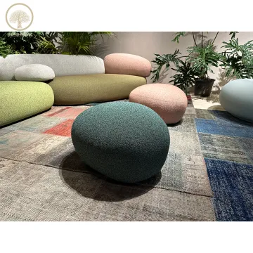 Top Quality Velvet Ottoman Pouf for Living Room Couch