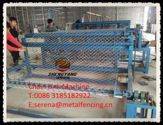automatic weave chain link fence machine (pvc wire or galvanized wire)