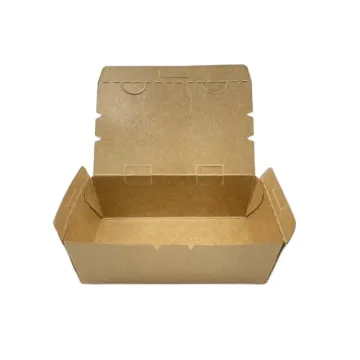 Disposable Take Away Kraft Paper Food Boxes 1500ml