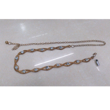 2014 hot sale new design fashion women metal chain belt with rhinestone