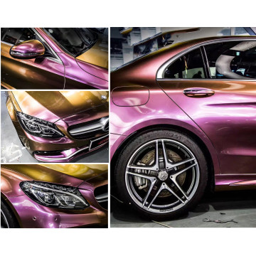 SGS Approved Gold Chameleon Vinyl Wrap