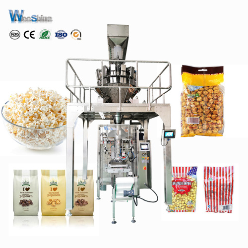 Máquina de embalaje de palomitas de maíz de nitrógeno automático VFFS WPV350