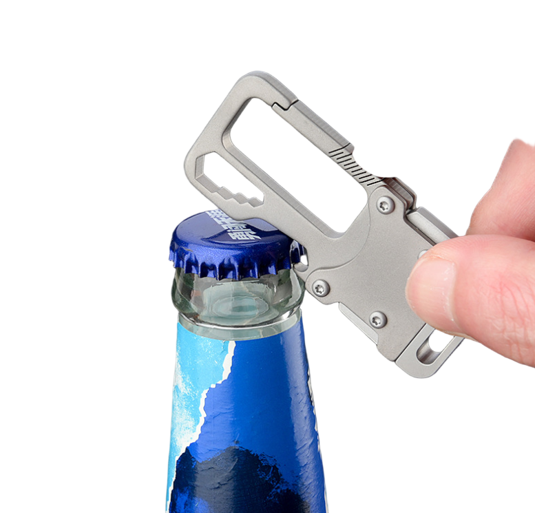 Durable Titanium Alloy Multifunctional Keychain for Outdoor