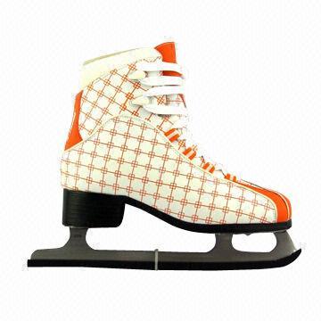 1.4mm PVC leather adjustable ice skates