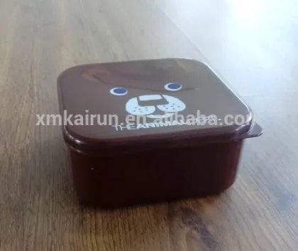 Colorful Printing leakproof bento lunch box/bento lunch box leakproof/square lunch box