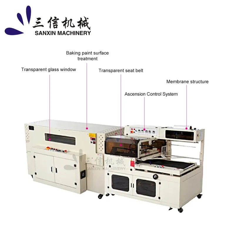 Fully Automated Sealing and Cutting Machine for Heat Shrink Film Cosmetic Packaging