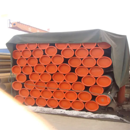 Q235B ERW steel pipes plastic capped