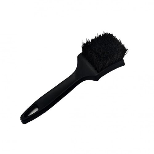 Black car wheel cleaning brush