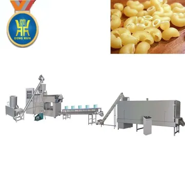 Extruded pasta macaroni making machines