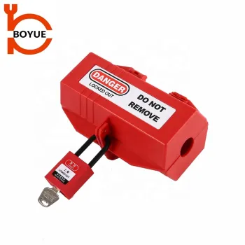 China Hot Sale Red Rugged Polypropylene LOTO Electrical Plug Lockout for 220-500V
