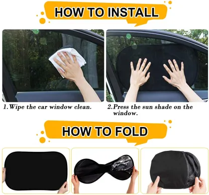 Magnetic Collapsible Automotive Window Sun Shade 30x50cm