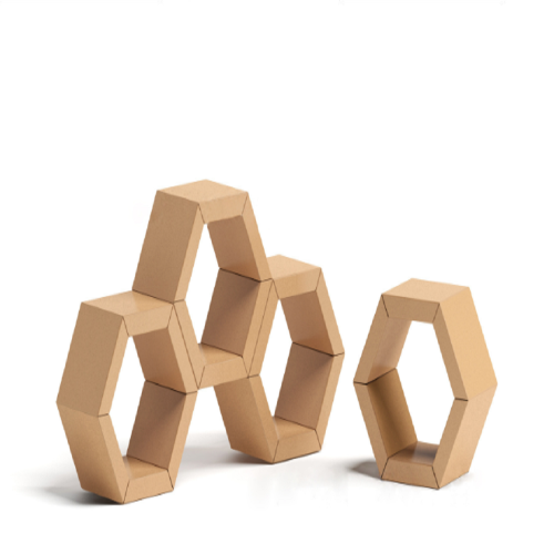 Corrugated hexagon lattice pendulum pieces