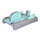 Wholesale snow sled inflat blue inflatable snow sled