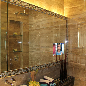 Waterproof Remote Controller LCD Tv Behind A Mirror Glass
