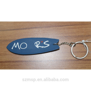 ship shapes soft rubber logo blue key chain