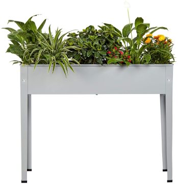 Large Metal Garden Planter Bed with Legs