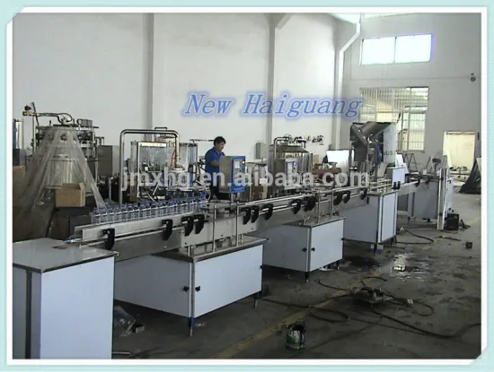 2000BPH linear type small bottle filling machine