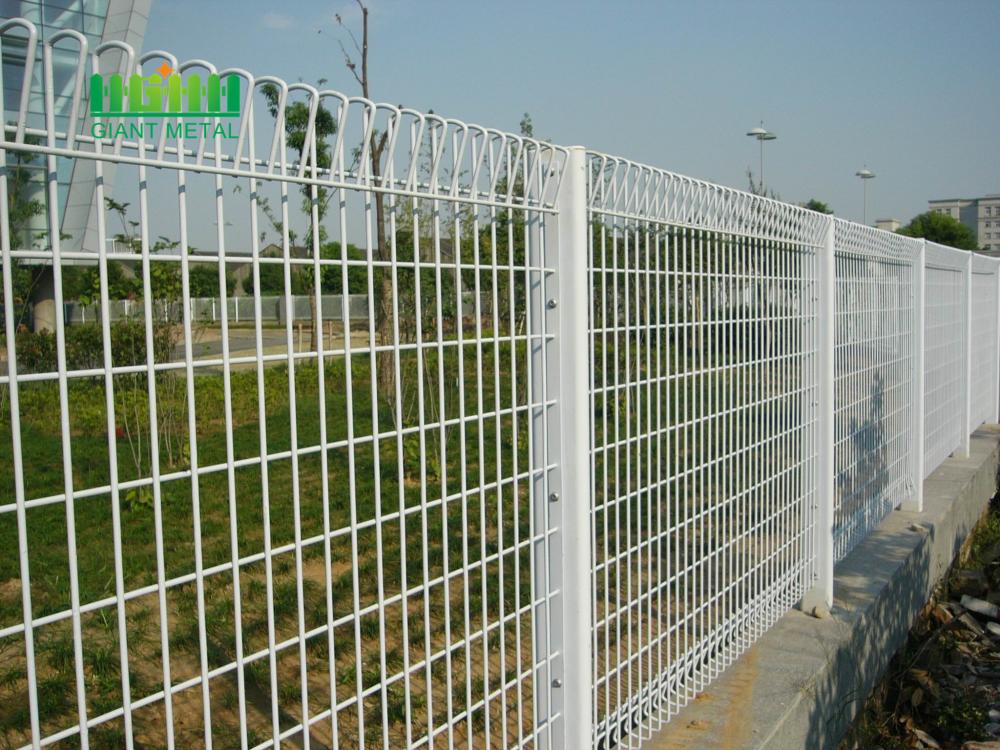 Metal fence with triangle