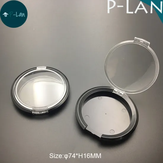 Plastic Round Eyebrow Case Eyeshadow Palette Container