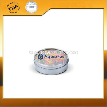 Round Screw Tin Box with Arcylic Window