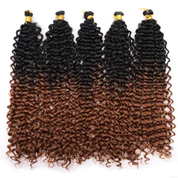 crochet water wave hair extensions afro kinky curly synthetic braiding hair