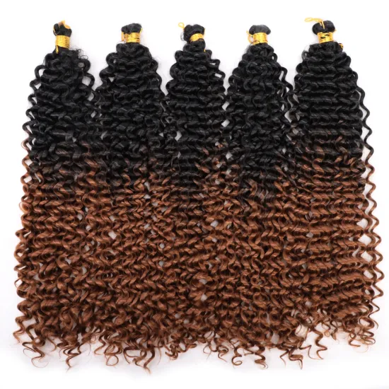 crochet water wave hair extensions afro kinky curly synthetic braiding hair