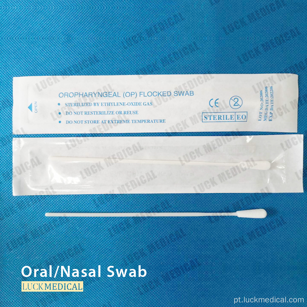 Coleção de células descartáveis ​​Swab Flocked Rayon Tip