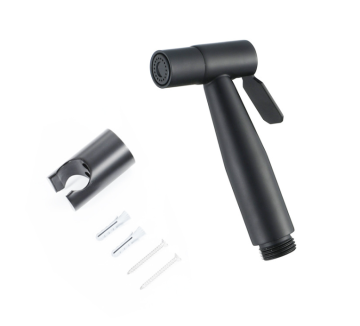 Black Stainless Steel Toilet Pressurized Flush Shower