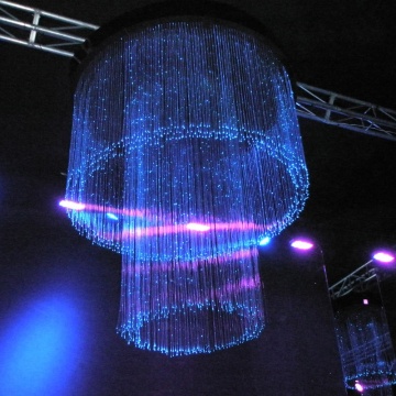 KEPUAI 2023 Custom Waterproof IP65 LED Fiber Optic Light with RGB Color DIY Chandelier and Curtain Mini Lamp - App Controlled