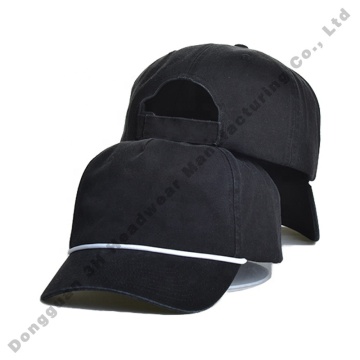 Wholesale Custom Unisex Adjustable Plain 5 Panel Curved Brim Baseball Caps & Golf Rope Hats