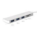 5 ports Type-C à 3USB3.0 Adaptateur 1SD 1TF