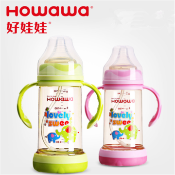 Anti-kutikula PPSU Baby Feeding Bottle Lebar Leher