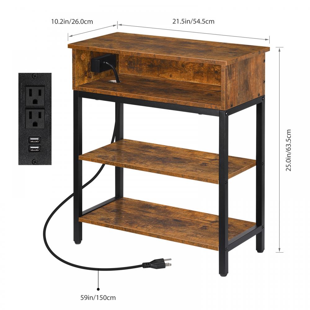 Bed Side Table With Charging Power