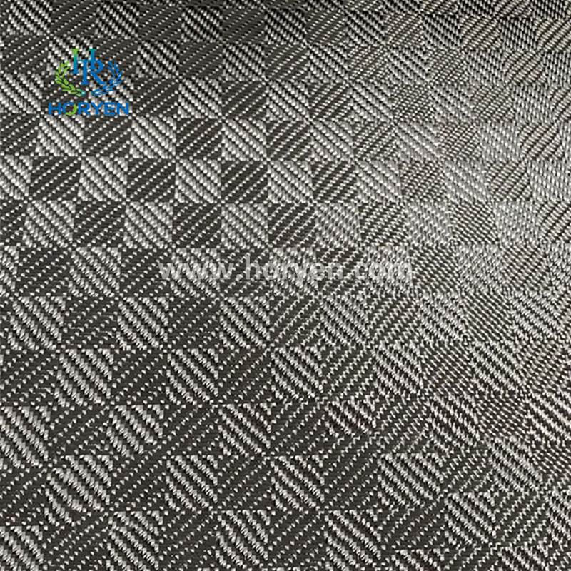 Heat resistant jacquard carbon fiber upholstery fabric