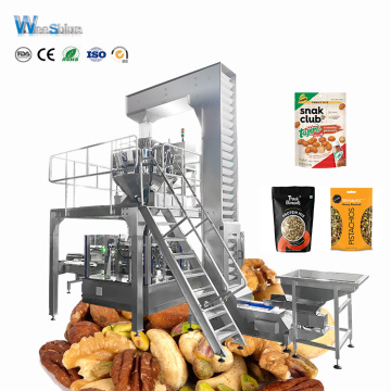 Full Automatic Premade Stand Pouch Bag Cashew Nuts Doypack Packing Machine