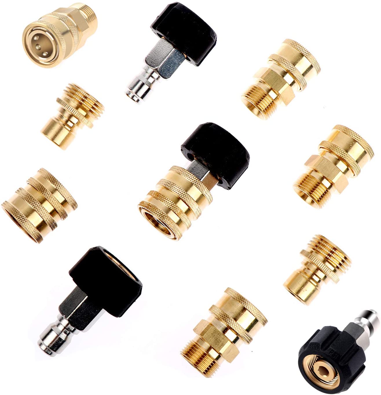 Набор адаптера стиральной машины давления 3/8 дюйма Quick Connect Kit, Metric M22-14 мм 1/4 Quick Plug