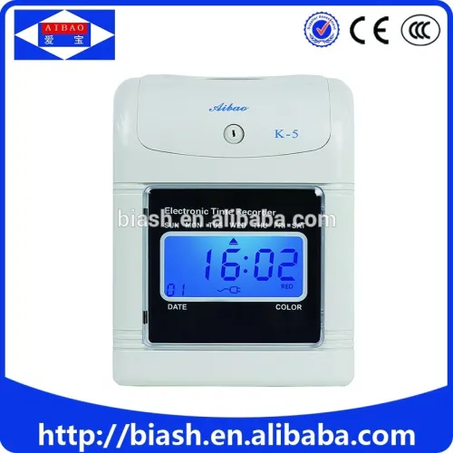 Office Card Punch Time Attendance System Machine, High Quality Office