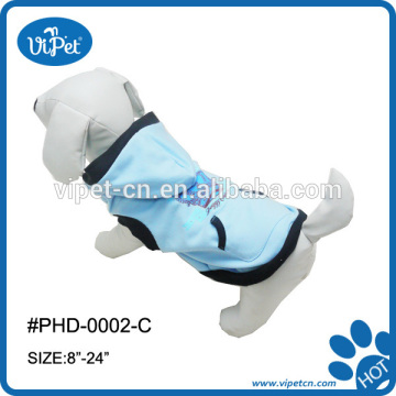 Pet hoody with blue crown pattern clothes