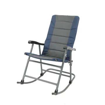 High-Quality Outdoor Comfortable Padded Rocking Folding Camping Chair