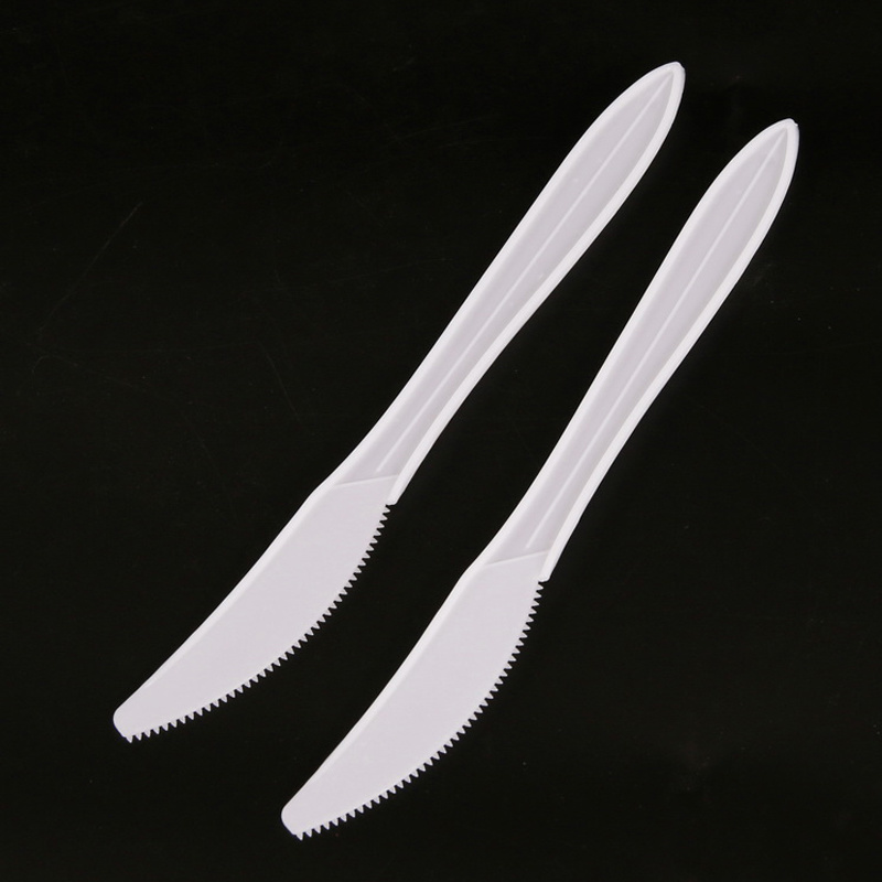 Dull Polished Plastic Cutlery Set Spoon Knife and Fork