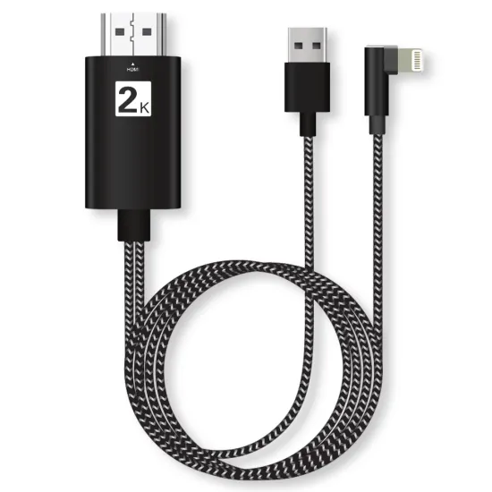 90 degrees Nylon Braided weave USB TO 8pin HDTV cable Adapter Phone to HDTV USB lightening cable
90 degrees Nylon Braided weave USB TO 8pin HDTV cable Adapter Phone to HDTV USB lightening cable