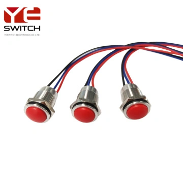 Interruttore A Pulsante Autobloccante 19mm 12V LED – Impermeabile IP65, Colore Blu, Per Auto E Imbarcazioni - 2